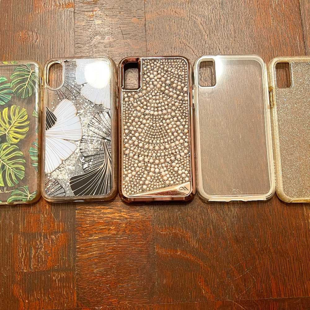 (5) iPhone X / XS Cases--One iHOME And Four Case-Mate